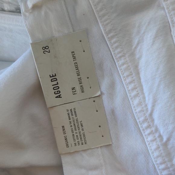 AGOLDE,Fen white distressed jeans NWT,28 - Picture 7 of 14